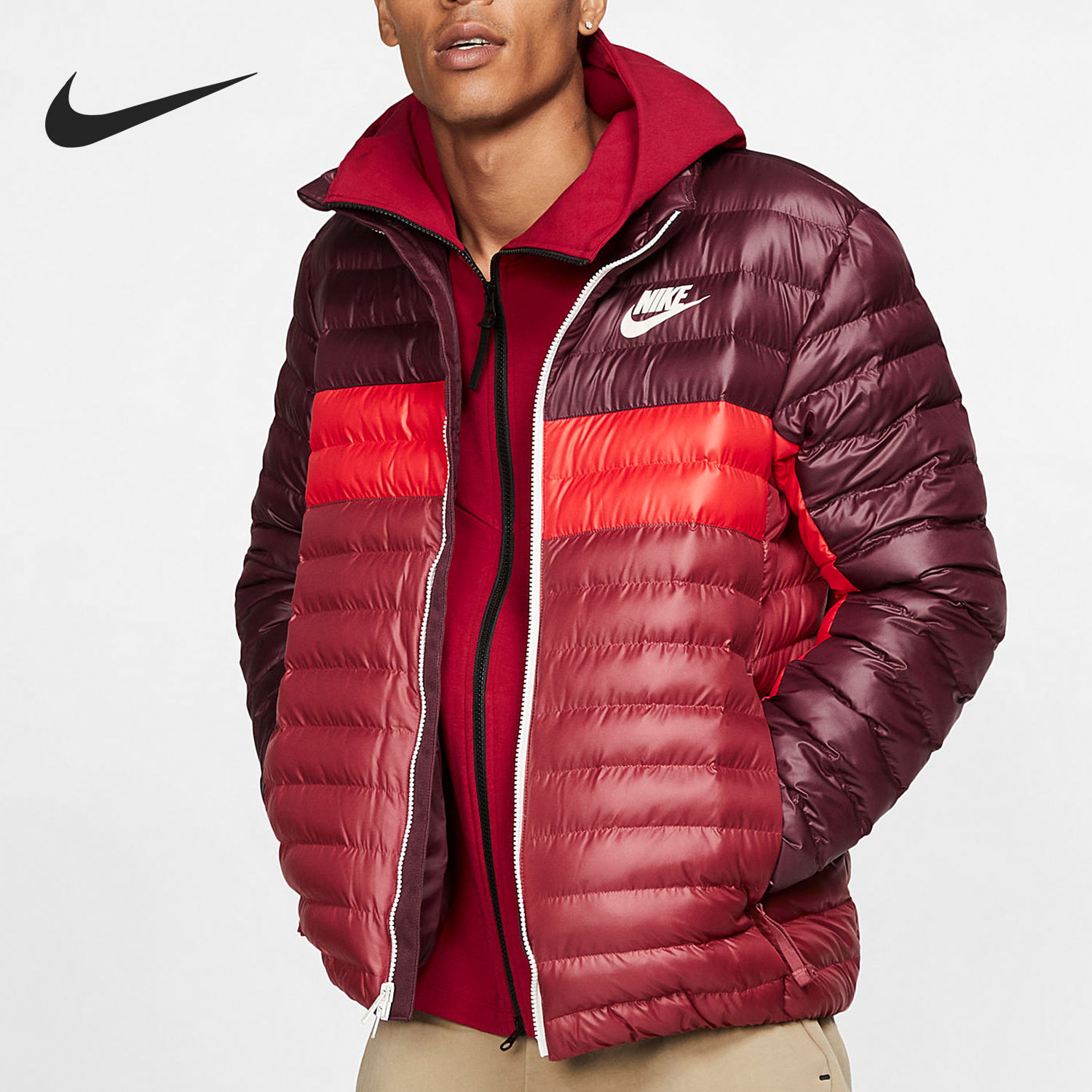 耐克休闲运动防风保暖棉服bv4686