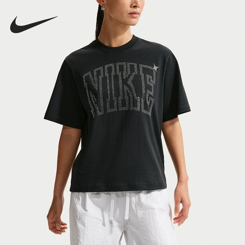 Nike/耐克正品Sportswear女士宽松运动休闲经典短袖T恤IR7839-010