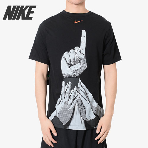 Nike/耐克正品 新款高中联赛漫画涂鸦篮球短袖T恤 CI9080-100