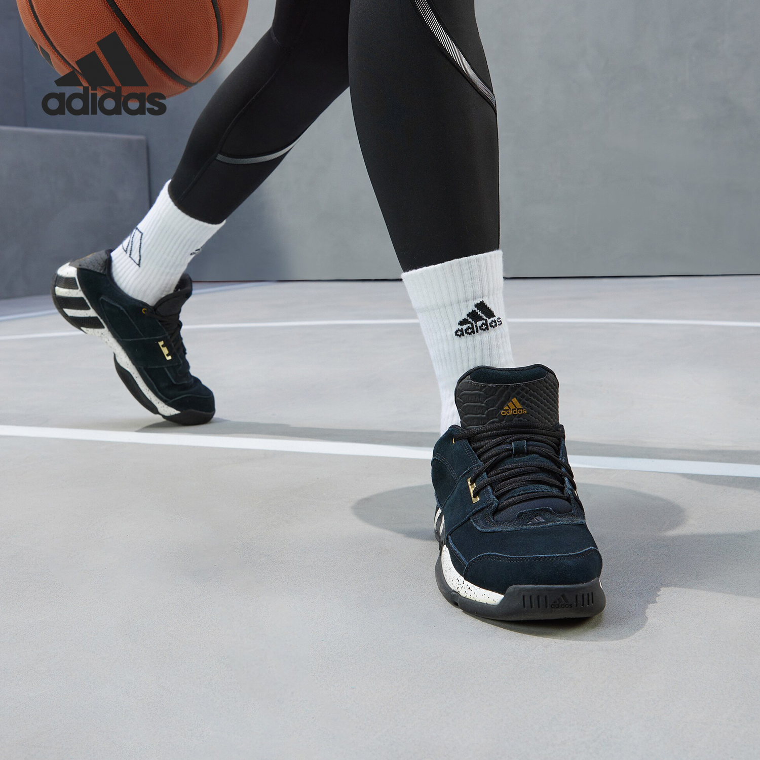 Adidas正品新款eh2391实战篮球鞋