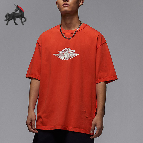 Nike/耐克正品JORDAN男士运动透气针织经典复古耐穿T恤IB3131-673