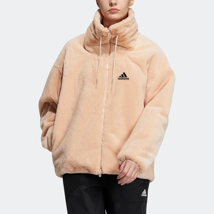 26夏STY FUR JKT H07394 Adidas 女子保暖毛绒外套 阿迪达斯正品