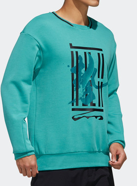 Adidas/阿迪达斯正品 夏季男子武极运动休闲套头卫衣 FM9354