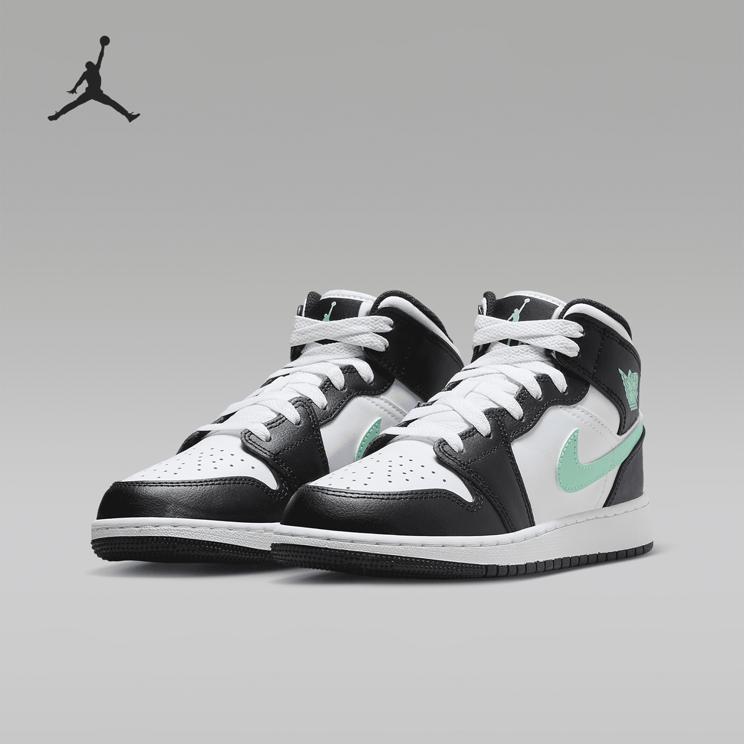 Nike/耐克正品Air Jordan 1 Mid GS女子大童篮球鞋DQ8423-103