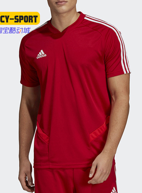 Adidas/阿迪达斯正品TIRO19 TR JSY男光板足球运动短袖T恤D95944