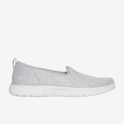 Skechers/斯凯奇正品2024新款女士印花网布一脚蹬轻质运动鞋