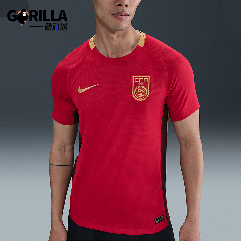 Nike/耐克正品Dri-FIT男士运动足球训练透气经典球衣FZ9018-687