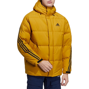Adidas/阿迪达斯官方正品男子保暖防风连帽加厚羽绒服外套 H20757