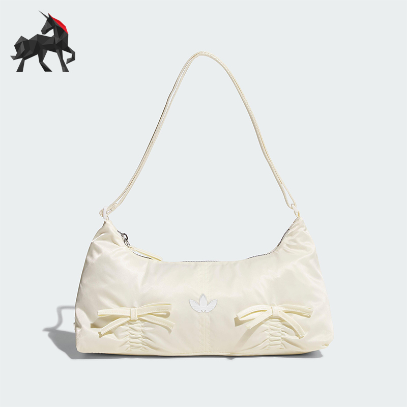 Adidas/阿迪达斯正品三叶草女士经典蝴蝶结法棍单肩挎包KC2769