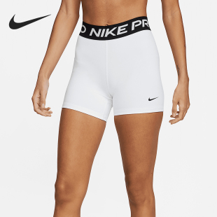 365女士透气高腰修身 Pro 经典 字母短裤 101 Nike CZ9831 耐克正品