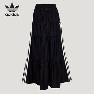 Adidas/阿迪达斯正品三叶草女士透气时尚休闲褶皱半身裙KY5728