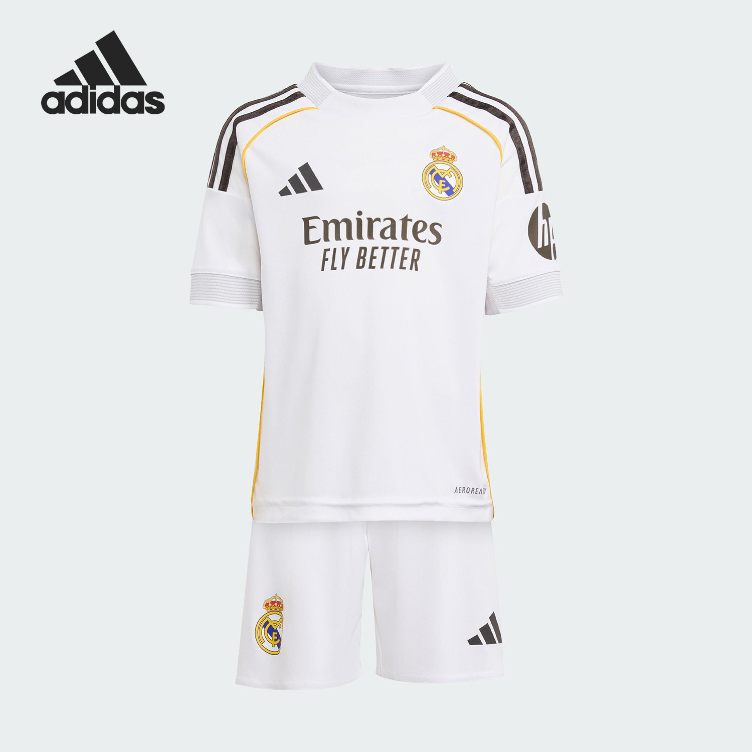 Adidas/阿迪达斯官方正品2025夏季款小童足球运动训练套装JN8870