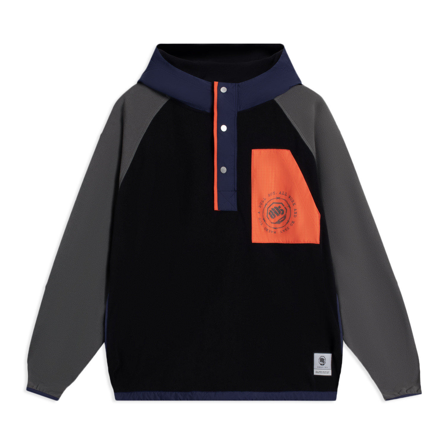 Lining/李宁正品反伍BADFIVE男子加绒保暖宽松连帽外套AFDSA77