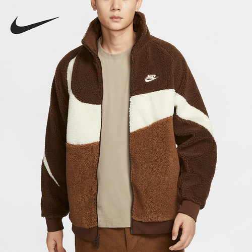 耐克男士拼接宽松保暖运动外套