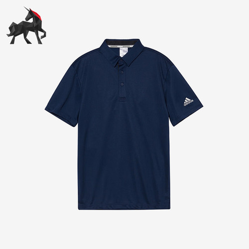 Adidas/阿迪达斯正品AEROREADY男士户外翻领运动透气POLO衫HR6252