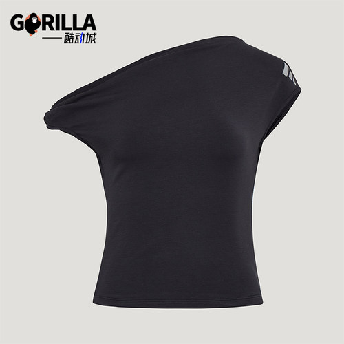 Adidas/阿迪达斯正品FUTURESTYLE新款女黑色经典短袖T恤LC8656