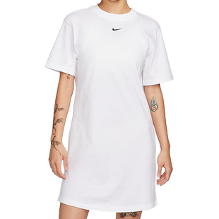 Nike/耐克官方正品新款女子运动透气休闲简约连衣裙DV7883-100