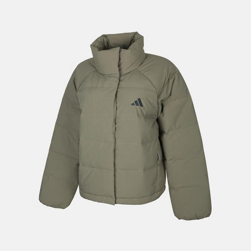 Adidas/阿迪达斯正品冬季女士保暖宽松简约立领运动羽绒服KH3975