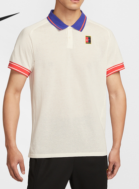 Nike/耐克正品Court Heritage男士网球经典短袖POLO衫FQ2102-110