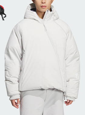 Adidas/阿迪达斯正品2025秋季款男士日常连帽保暖羽绒服KC2577