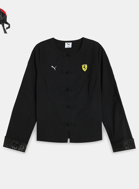 Puma/彪马正品FERRARI女士运动时尚新中式盘扣唐装外套634326-01