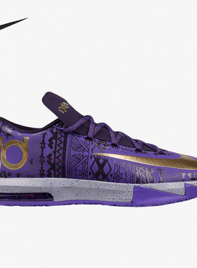 Nike/耐克官方正品KD 6男子实战训练运动低帮篮球鞋646742-500