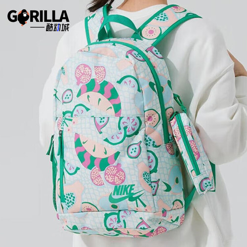 Nike/耐克正品2025夏季新款儿童经典图案印花双肩包HM6895-133