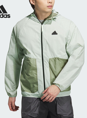 Adidas/阿迪达斯官方正品TH LW WV JKT男士连帽运动外套JI8660