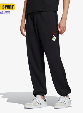 Adidas/阿迪达斯正品 NEO男女休闲加绒束脚运动长裤IA6895