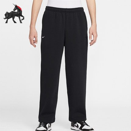 Nike/耐克正品Club男士日常松紧腰直筒刺绣休闲长裤IQ3709-010