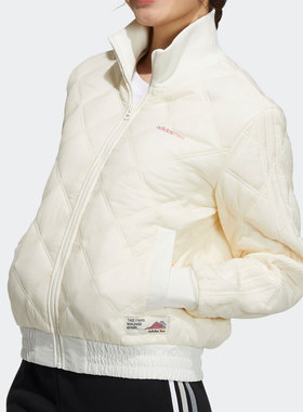 Adidas/阿迪达斯正品Neo 女子立领运动保暖棉服H18640 GT6593