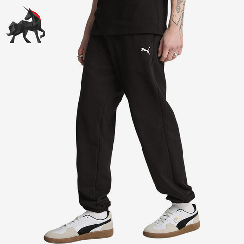 Puma/彪马正品Essentials纯色男针织柔软亲肤经典运动裤631943-01