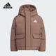 冬季 Adidas 阿迪达斯正品 儿童运动连帽保暖复古户外羽绒服KG5510