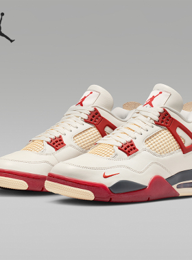 Nike/耐克正品Air Jordan 4 男士中帮复古经典篮球鞋IQ8055-100