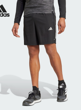 Adidas/阿迪达斯官方正品GYM+ 3S WV SHT男士运动健身短裤IW5906