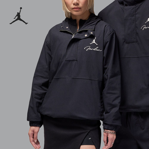 Nike/耐克正品JORDAN男士运动休闲半拉链连帽卫衣外套HF9294-010