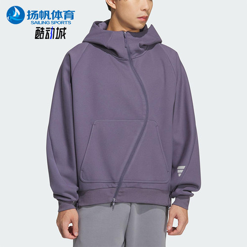 Adidas/阿迪达斯正品FOS KNIT JACKET男士针织宽松连帽外套KC0172