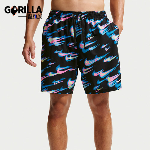 Nike/耐克正品Swim Breaker男士时尚沙滩含衬裤短裤IU2358-921