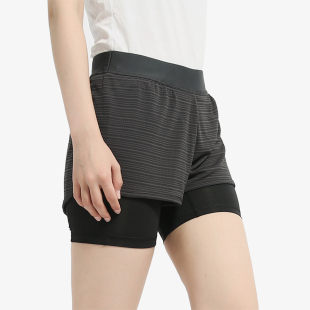 阿迪达斯正品 女子训练针织短裤 2in1 Shrt CW4054 Chill Adidas