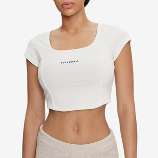 匡威正品 T恤10026506 夏季 女子运动训练透气短袖 A02 新款 Converse