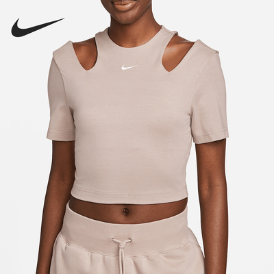 Nike/耐克官方正品夏季新款女子镂空透气运动短袖T恤DV7963-272
