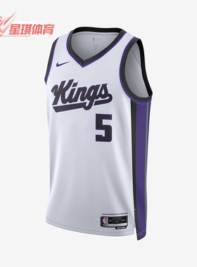 Nike/耐克正品运动男士萨克拉门托国王队透气球衣DX8473-100