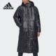 连帽运动面包棉服 女子户外长款 DZ1486 阿迪达斯正品 Adidas