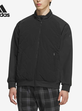 Adidas/阿迪达斯正品立领夹克新款男黑色轻盈保暖夹克JM2946