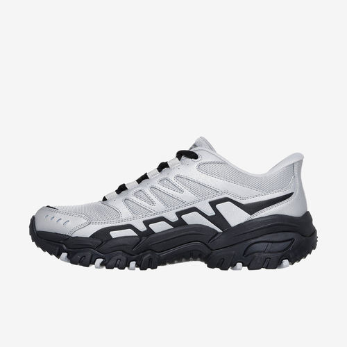 Skechers斯凯奇正品岚霖男一脚蹬易穿脱闪穿徒步鞋237763-GYBK