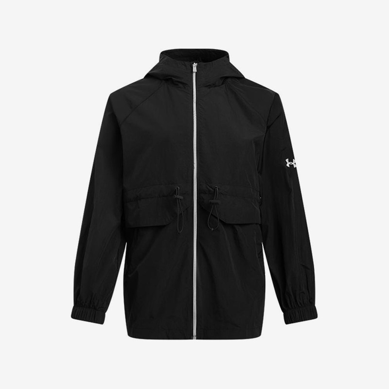 UA/安德玛正品运动女士宽松舒适拉链休闲户外夹克外套6005994-001