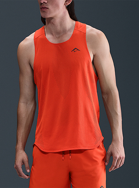 Nike/耐克正品Dri-FIT男士跑步网眼针织越野T恤背心HV2142-633