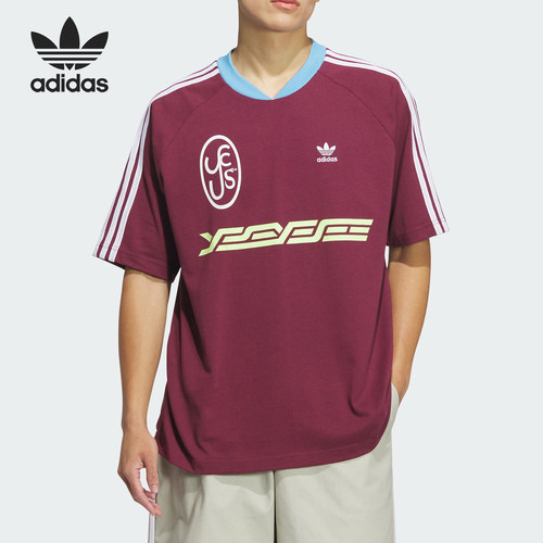 Adidas/阿迪达斯正品三叶草男士复古宽松运动短袖T恤JN5821