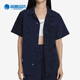 耐克正品 透气新款 男女运动宽松休闲翻领印花衬衫 Nike FN2596 410