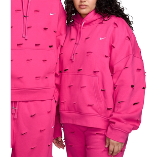 Nike/耐克官方正品Jacquemus Swoosh 情侣时尚宽松卫衣FJ3482-653